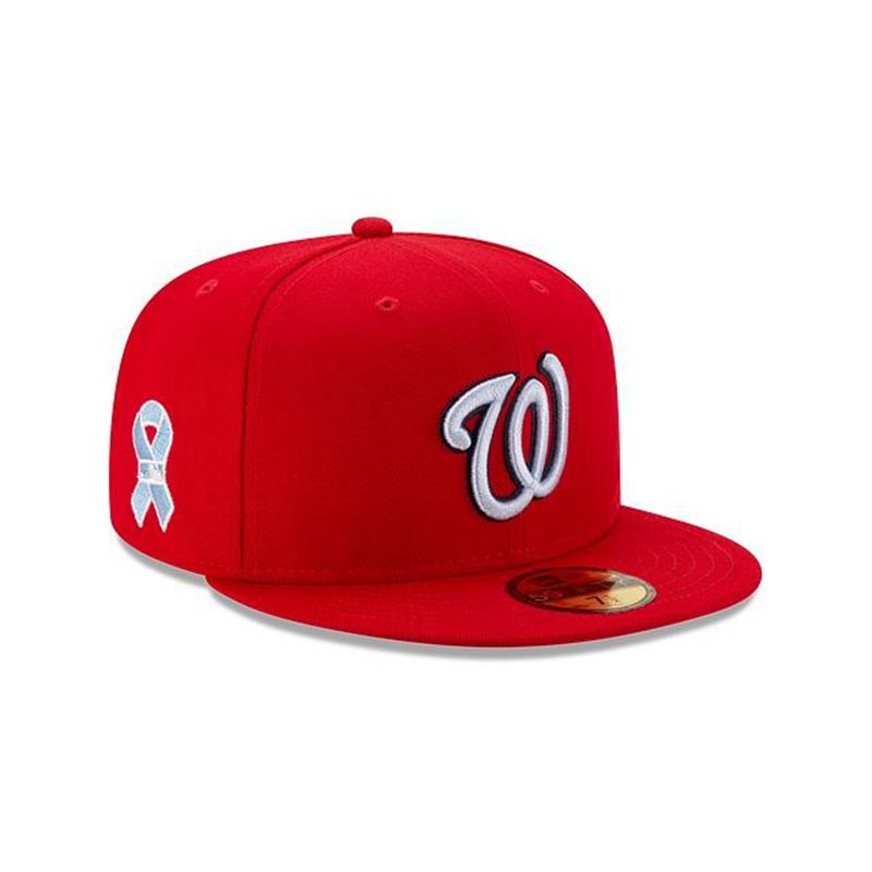 MLB Washington Nationals Father's Day 59Fifty Fitted (ZJV0684) - Red New Era Caps